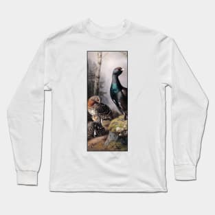 Capercaillie courting by Ferdinand von Wright Long Sleeve T-Shirt